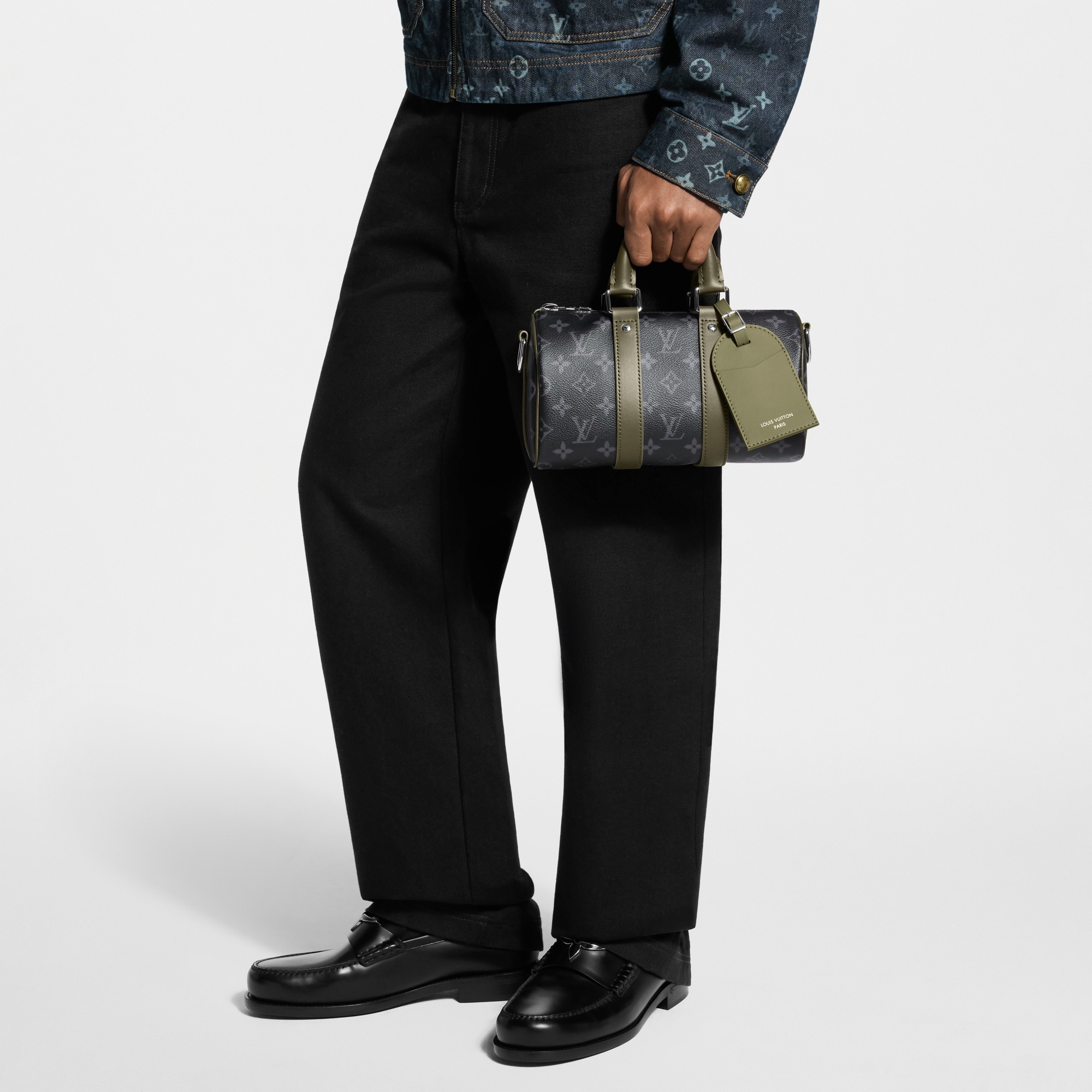 Keepall Bandoulière 25 Monogram Eclipse Canvas - Men Bags | LOUIS